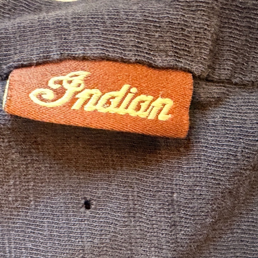Vintage 2004 Indian Motorcycle Wrecking Crew XL Single Stitch Black Embroidered - Picture 5 of 13